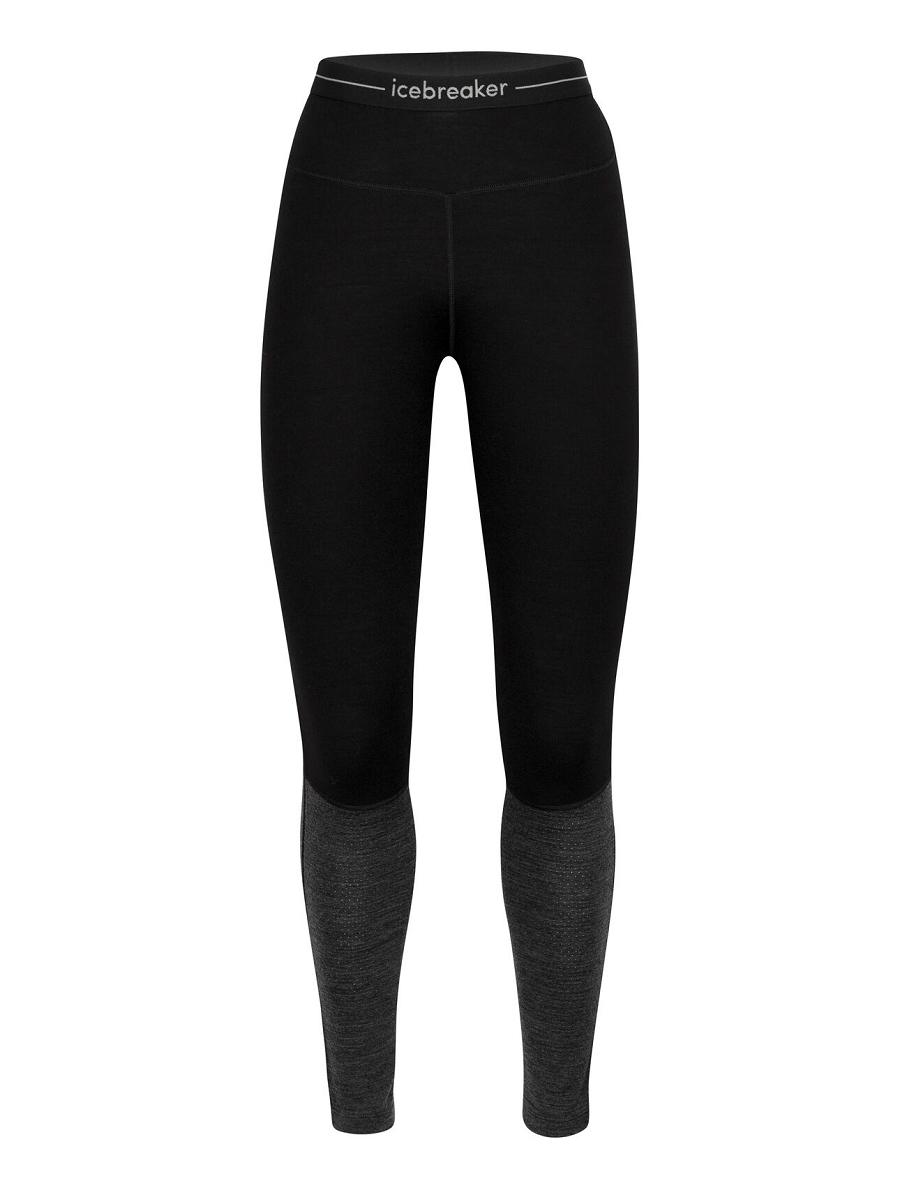 Legginsy Icebreaker Merino 260 ZoneKnit™ Damskie Czarne | PL 1400ZUTG